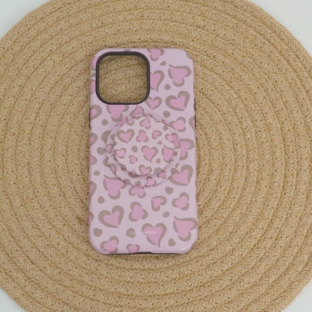 Pink Hearts MagSafe iPhone Case